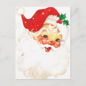 Carte Postale A Holly, Jolly Apple-Cheeked Santa Claus, Partie 1 (Devant)