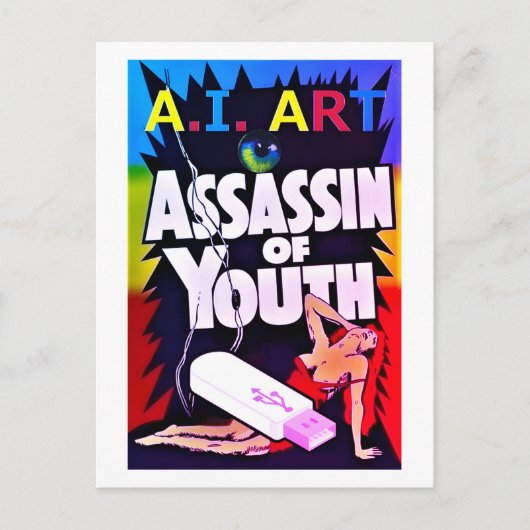 Carte Postale A.I. Art - Assassin of Youth (Devant)