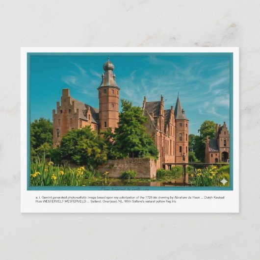 Carte Postale a. i. Gemini a généré Kasteel WESTERVELT. (Devant)