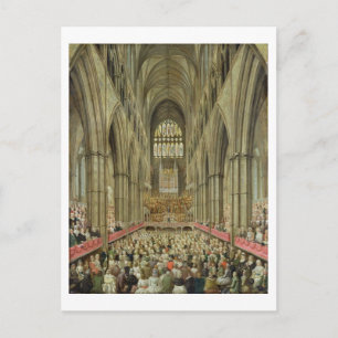 Carte Postale À Interior View of Westminster Abbey on the Comme