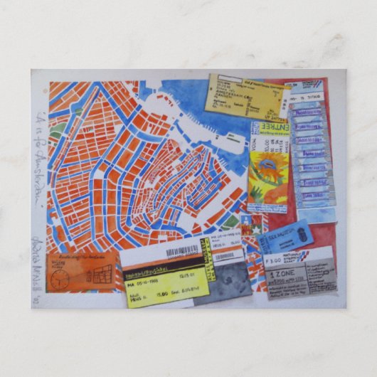 Carte Postale A is for Amsterdam postcard (Devant)