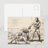 Carte Postale A Knock Down - George Bellows - c1917 (Devant / Derrière)