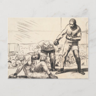 Carte Postale A Knock Down - George Bellows - c1917