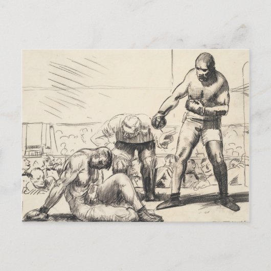 Carte Postale A Knock Down - George Bellows - c1917 (Devant)