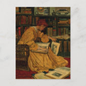 Carte Postale À la bibliothèque (Devant)