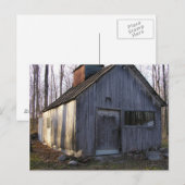 Carte Postale À la cabane à sucre (Devant / Derrière)