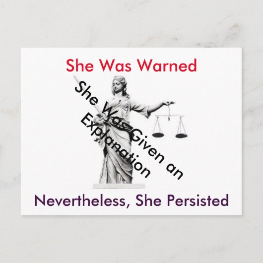 Carte postale à la femme juge de la Maison Blanche (Devant)