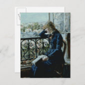 Carte Postale À la fenêtre, 1881 (Devant / Derrière)