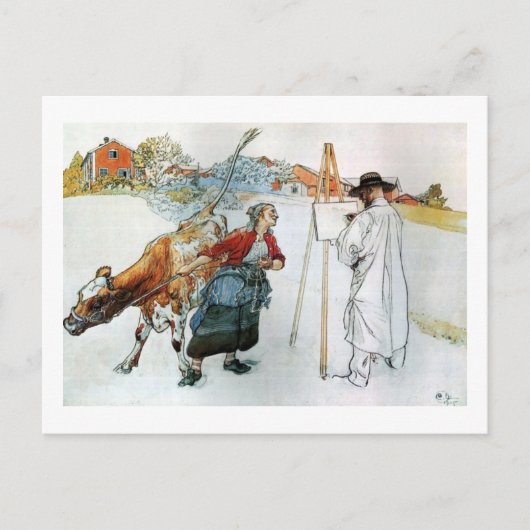 Carte Postale À la ferme (Devant)