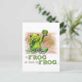 Carte Postale À la grenouille ou non à la grenouille ... (Debout devant)