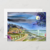 Carte Postale À la lumière de la lune argentée (Devant / Derrière)