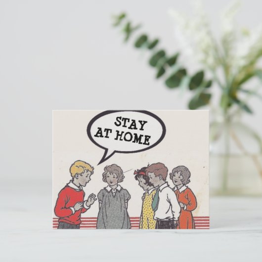 Carte postale à la maison (Debout devant)