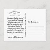 Carte Postale À la mémoire de, Sympathie Merci Collage photo (Dos)