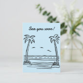 Carte Postale À la mer bientôt ! (Debout devant)