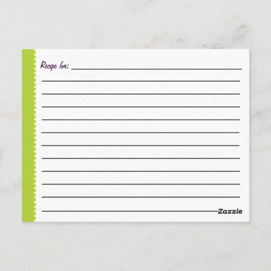 Carte postale à la mode Cupcake Recette (Dos)