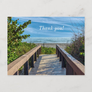 Carte Postale À la plage Merci