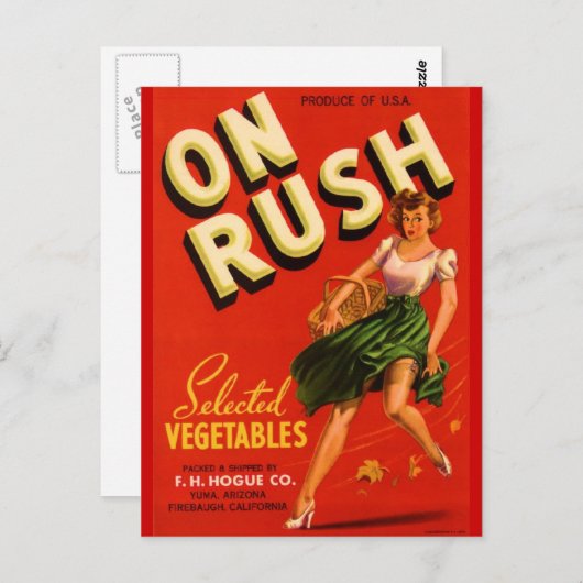 Carte Postale À la pointe (Devant / Derrière)