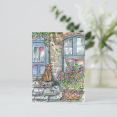 Carte Postale À la porte (Debout devant)