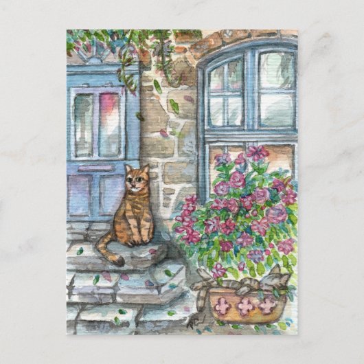 Carte Postale À la porte (Devant)