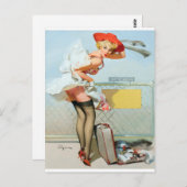 Carte Postale À la Porte (Devant / Derrière)