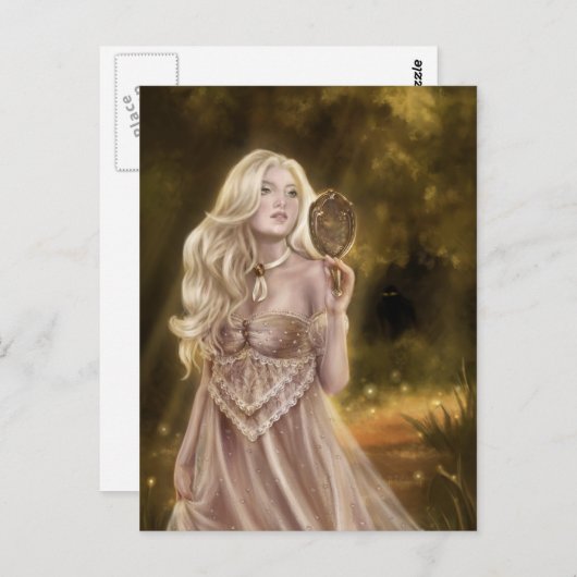 Carte Postale À la recherche de fées (Devant / Derrière)