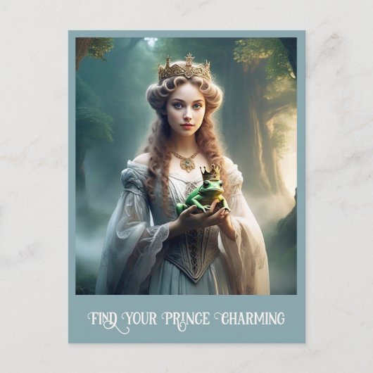 CARTE POSTALE " À LA RECHERCHE DE PRINCE CHARMING " (Devant)