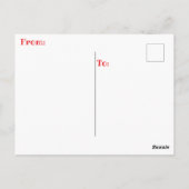 CARTE POSTALE " À LA RETRAITE ET HEUREUSE " (Dos)