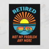 Carte Postale à la retraite non plus mon problème (Devant)