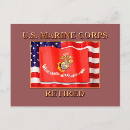 Carte postale à la retraite USMC (Devant)
