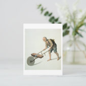 Carte Postale A Labourer, plate 27 from 'The Costume of China', (Debout devant)