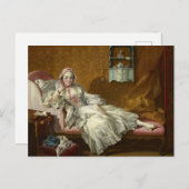 Carte Postale A Lady on Her Day Bed, 1743 by Francois Boucher (Devant / Derrière)