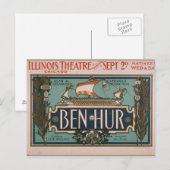 Carte Postale À L'Ancien Style Théâtre (Devant / Derrière)