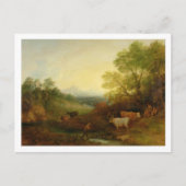 Carte Postale A Landscape with Cattle and Figures by a Stream (Devant)