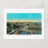 Carte Postale À l'est par rapport à Business Section, Long Beach (Devant)