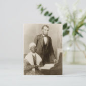 Carte Postale A. Lincoln montrant Sojourner Truth the Bible (Debout devant)