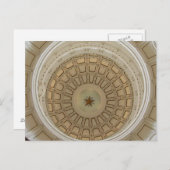 Carte Postale À l'intérieur de la rotonde au Texas Capitol (Devant / Derrière)