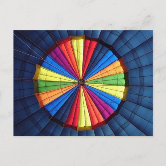 Carte postale à l'intérieur du ballon à air chaud (Devant)