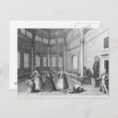 Carte Postale A l'intérieur d'une mosquée turque, illustration (Devant / Derrière)