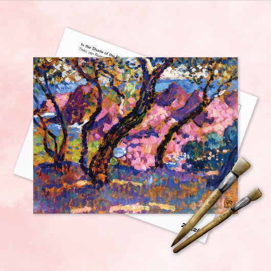 Carte Postale À l'ombre des pins Théo van Rysselberghe