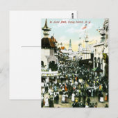 Carte Postale À Luna Park, Coney Island, New York (Devant / Derrière)