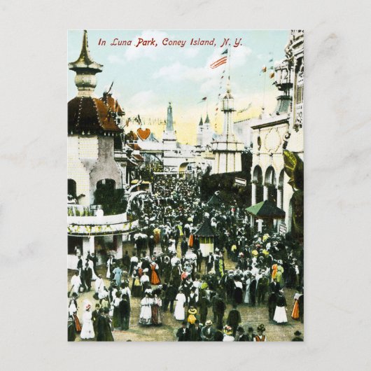 Carte Postale À Luna Park, Coney Island, New York (Devant)