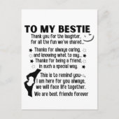 Carte Postale À Ma Bestie Nous Sommes Les Meilleurs Amis Pour Ja (Devant)