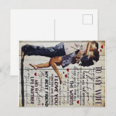 Carte Postale À ma femme présente | Citations d'amour présentes (Devant / Derrière)