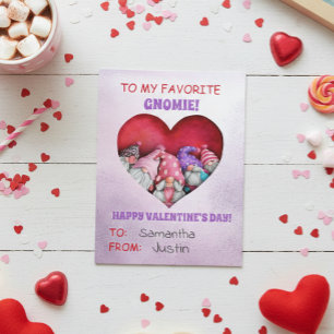 Carte Postale À ma fête préférée Gnomie Valentine
