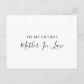 Carte postale à ma future belle-mère (Devant)