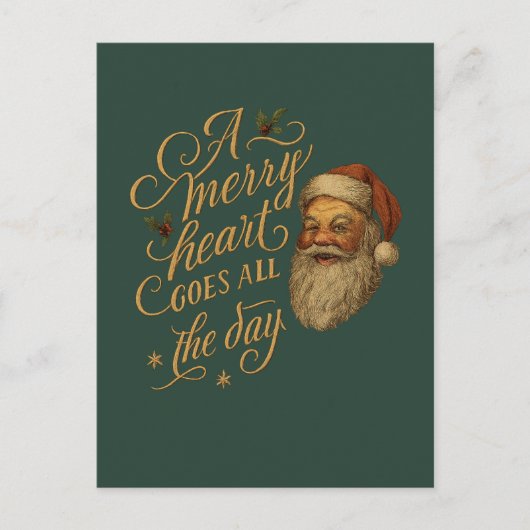 Carte Postale A Merry Heart Goes all the Day  (Devant)