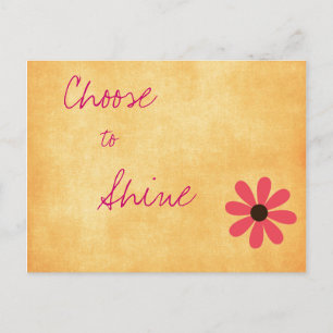 Carte postale à message positif inspiré