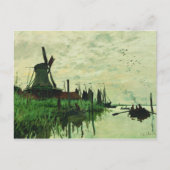 Carte Postale A Mill In Zandam 2 - Claude Monet - 1871 (Devant)