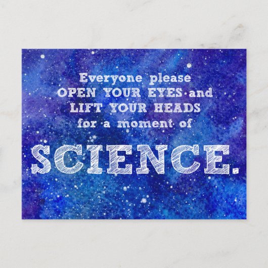 Carte Postale A Moment of SCIENCE proteste postcard (Devant)