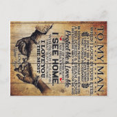 Carte Postale À mon mari | Cadeau d'anniversaire pour mari | (Devant)